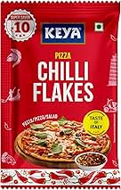 Keya Pizza chilli 8g sachet Natural Chilli Flakes Dry Red Chilli Flakes Seasonings Multipurpose Seasoning Zero added Colours, Fillers, Additives Preservatives Pack of 20