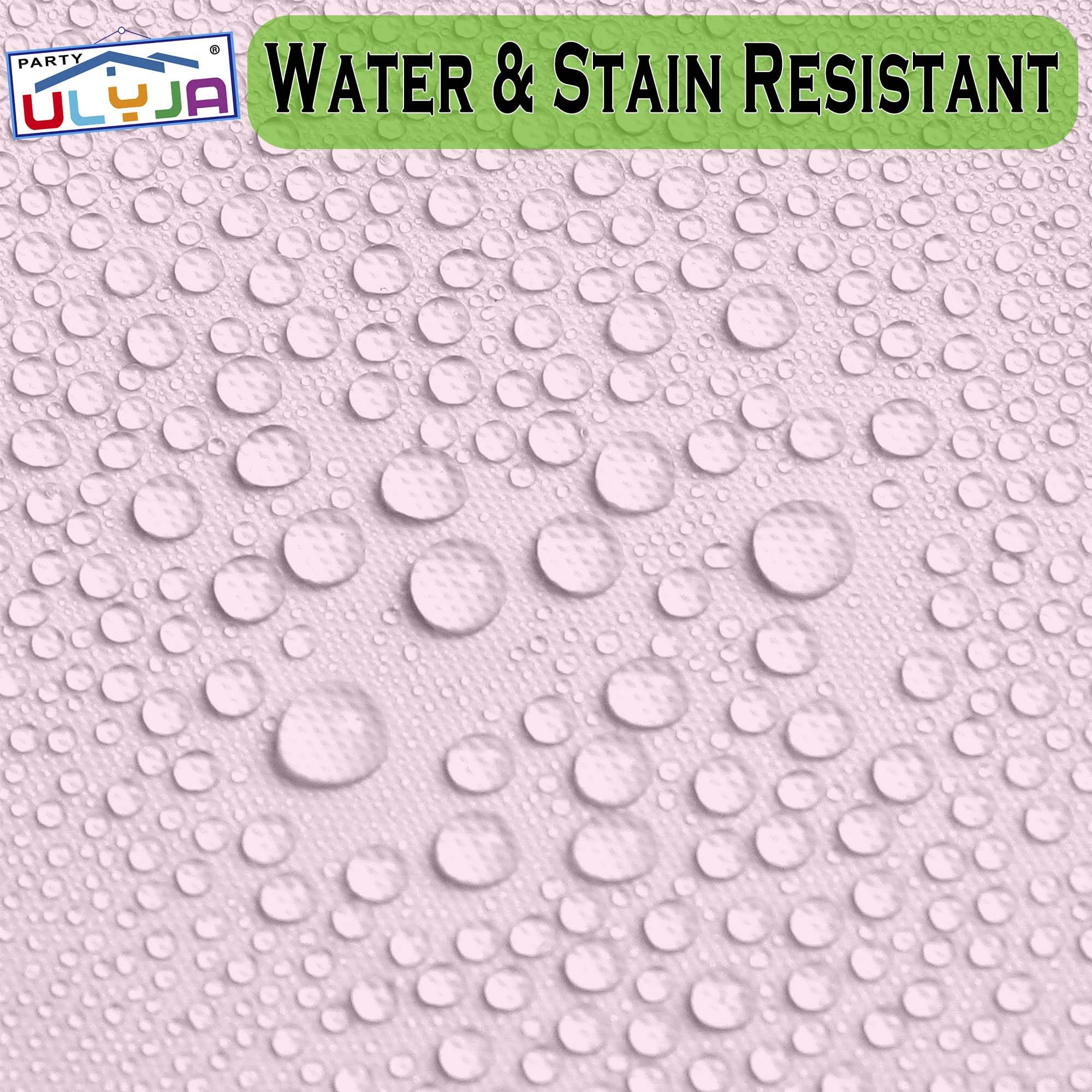 Party Ulyja Blush Pink 2 Pack Plastic Tablecloth Rectangle 54 x 108 Inches Disposable Pale Pastel Pink Reusable Table Covers for Dining, Birthday, Wedding, Picnic, Event and Outdoor Use — view 4