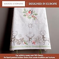 Vista 555 de Maison d' Hermine Delantal 100% de algodón para mujeres con bolsillo de cocina delantal de chef para hombres, decoración de Pascua