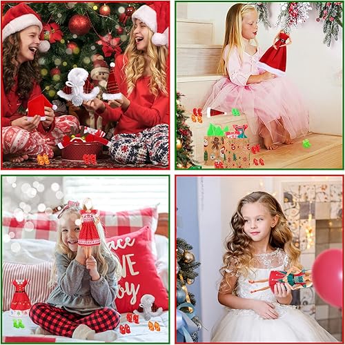 Miniatura 7 de JANYUN Ropa y accesorios de muñeca de Navidad juegos de ropa de muñeca trajes de fiesta disfraces de regalo de Navidad zapatos de muñeca para