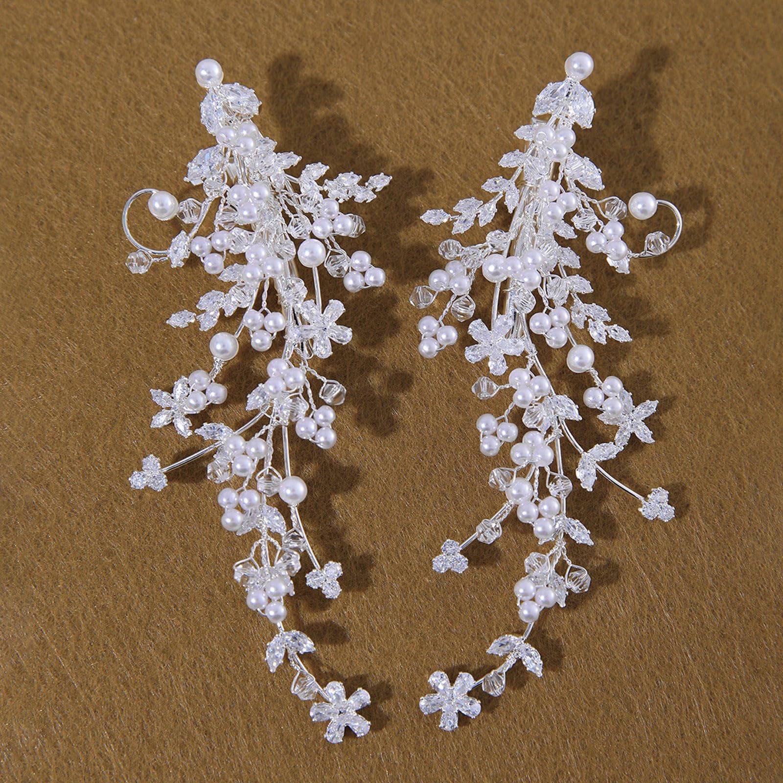 Molletta per capelli multiuso con perle, per varie acconciature, materiali ecologici, antiscivolo, per matrimonio, con perle