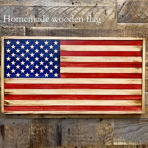 Miniatura 6 de Estrellas pequeñas de madera de 1 pulgada para manualidades, 200 piezas de adornos de madera sin terminar para hacer banderas de madera y