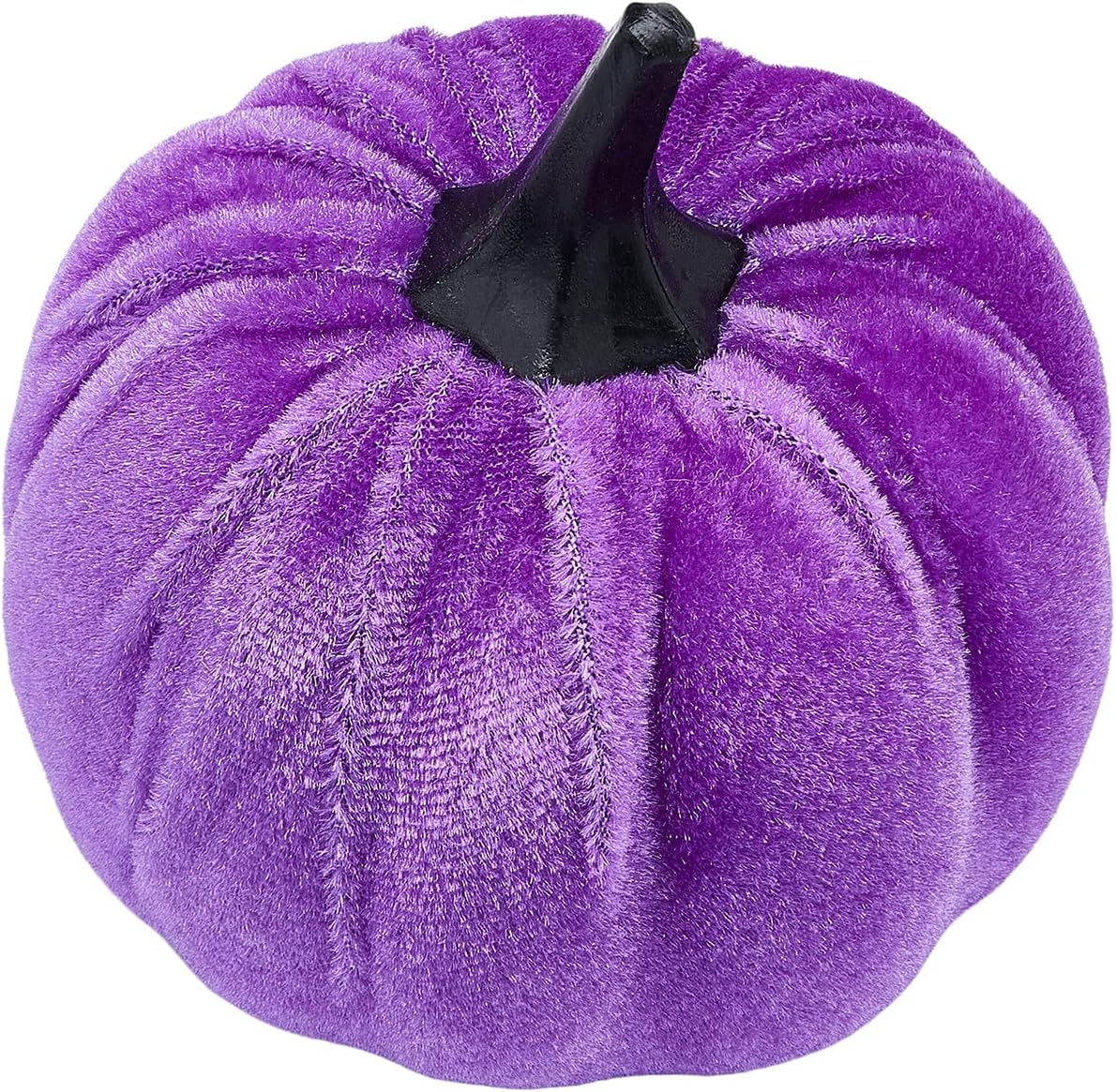 Beixinder Faux Assorted Velvet Pumpkins Decorative Ivory Fabric Pumpkins Foam