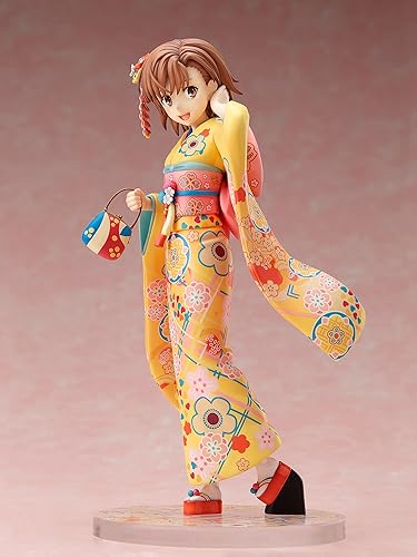 Miniatura 8 de Furyu A Certain Scientific Railgun T Mikoto Mikasa (Furisode Version) Figura de PVC a escala 17, multicolor, 8 pulgadas