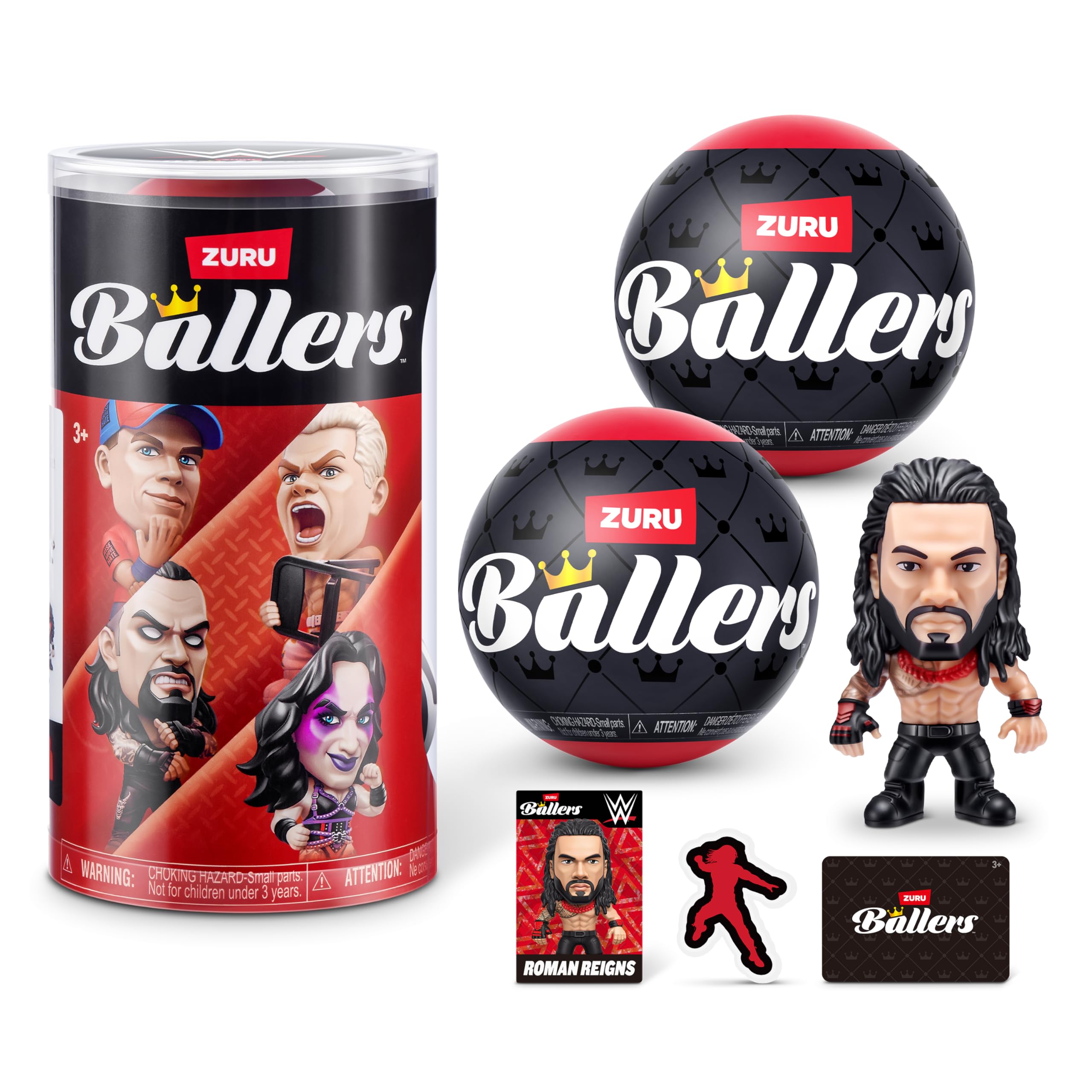 WWE Ballers Series 1(2 PACK) by ZURU – Official Licensed Product. Surprise Unboxing Wrestling Collectible Sports Toy For Ages 3+