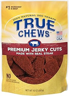 True Chews Natural Dog Treats Premium Jerky Cuts Made with Real Steak