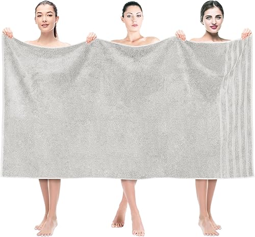 Miniatura 36 de American Soft Linen - Juego de 4 toallas de baño, 100% de algodón turco de 27 x 54 pulgadas, toallas de baño extragrandes, toallas para ducha