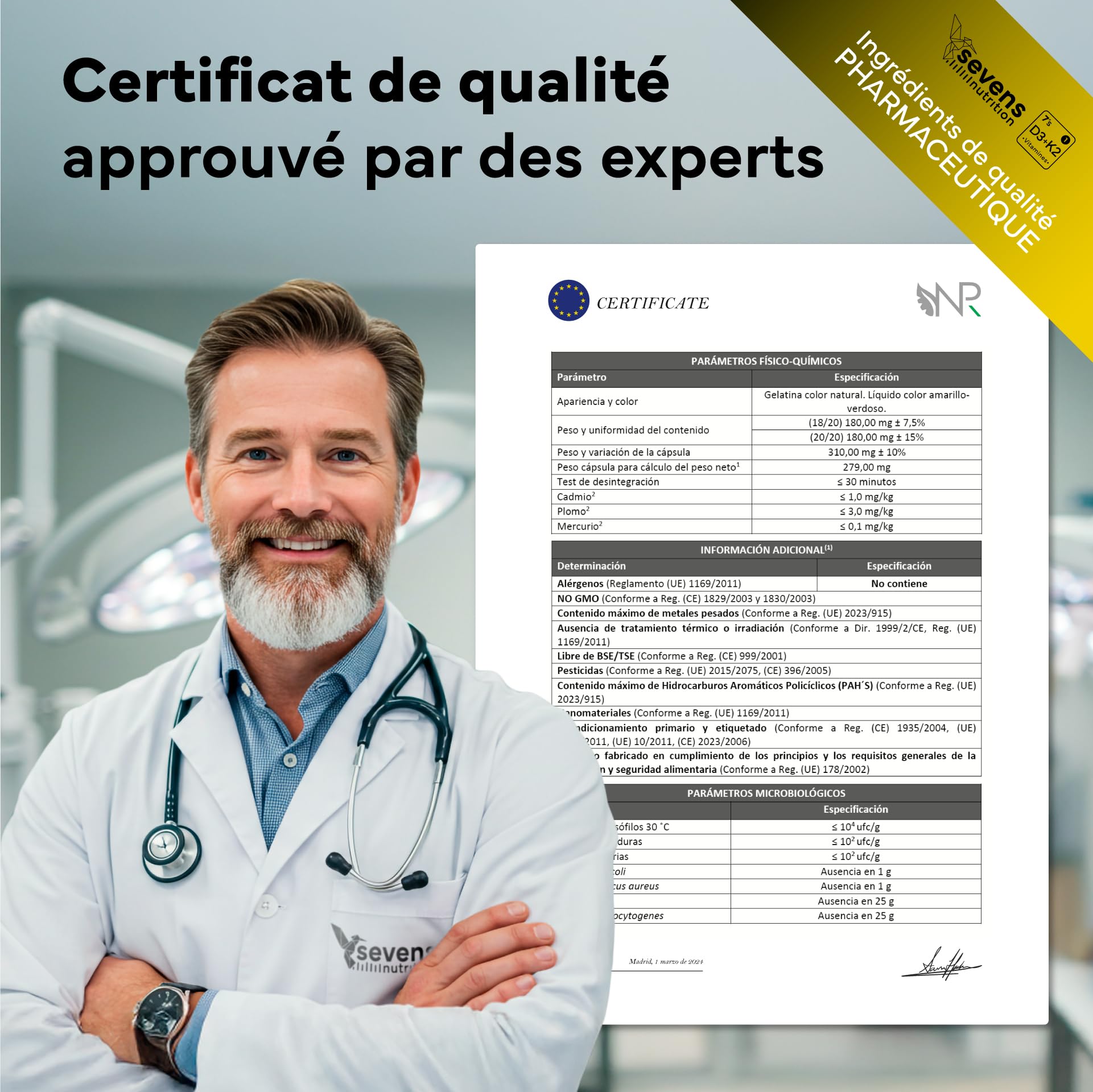 Vitamine D3 K2 MK7 - Vitamin D3 2000UI - Vitamine K2 MK7 100 µg - Avec de l'Huile d’Olive Vierge - 180 Softgels Sans Gluten - Hautement Dosé, Haute Biodisponibilité - Os, Muscles, Système Immunitaire