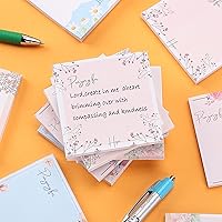 Vista 5 de Mr. Pen - Notas adhesivas florales, 3'x3', 12 blocs, notas adhesivas coloridas estéticas al por mayor