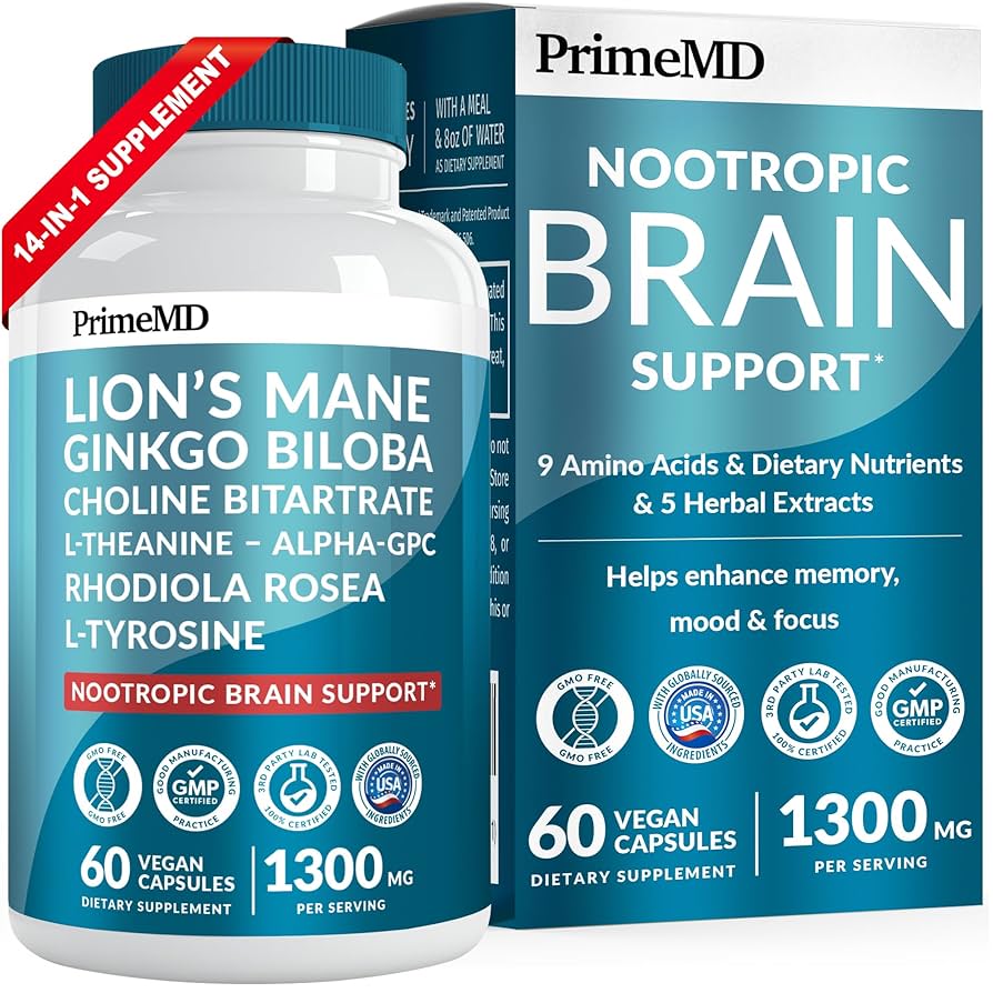 mocanyan生命 Amazon.com: 14-in-1 Lions Mane Supplement Capsules