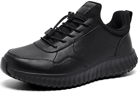 Men's Non-Slip Waterproof Lightweight Work Shoes & Restaurant or Food Service Sneakers