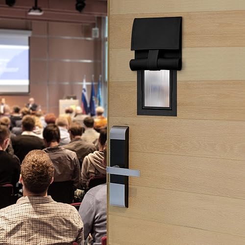 Vista 2 de HOMEIDEAS Classroom Blackout Curtains for Front Door,Classroom Door Window Cover, Privacy Shades Thermal Insulated Small Window Covering, 1 Panel