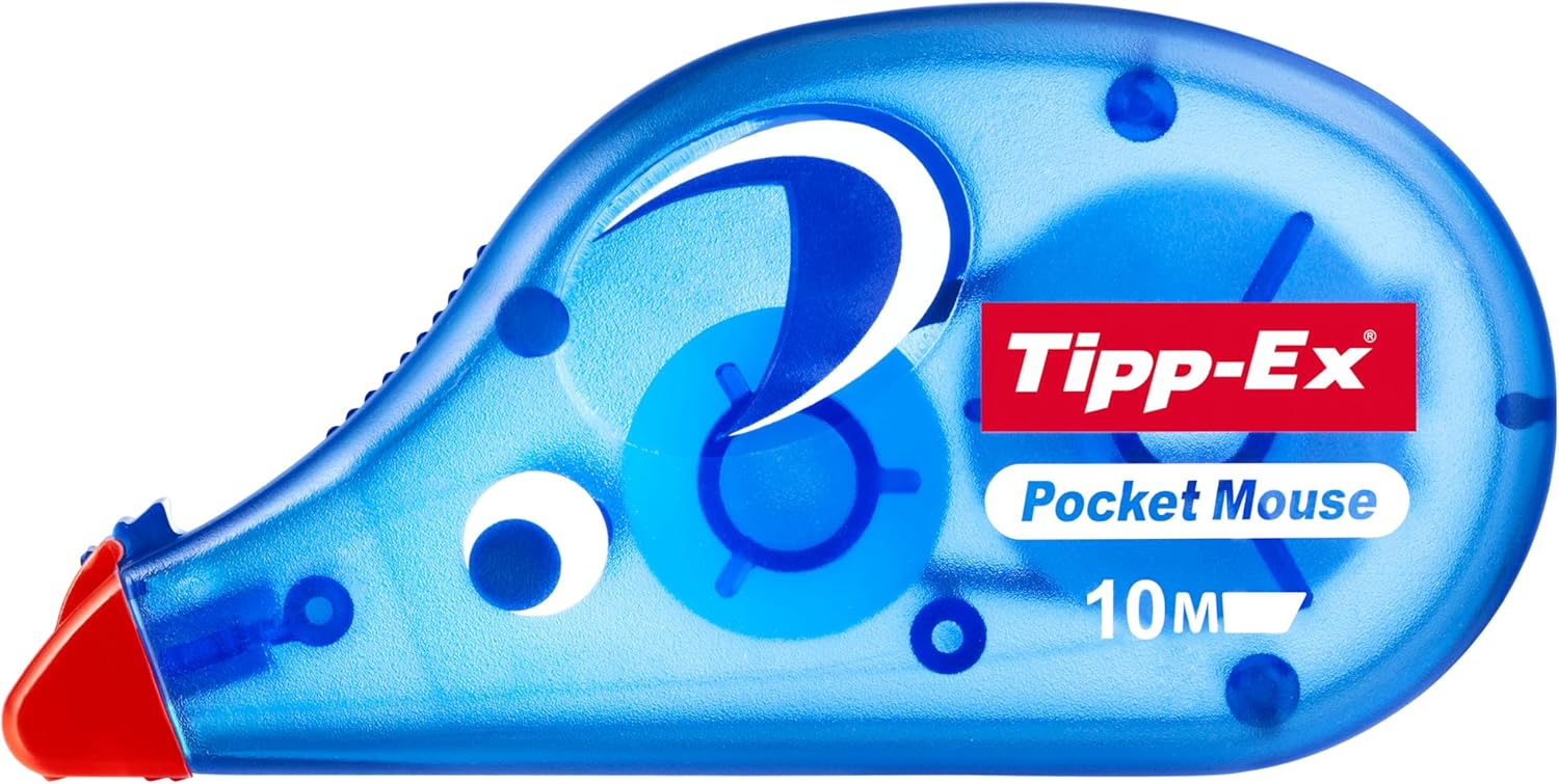 Pack of 10 Tipp-Ex Pocket Mouse Corrector Tape White Tippex