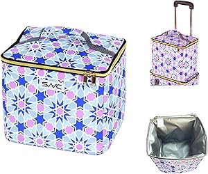 SAVC Add on Cooler bag for shopping trolley, clean and hygienic organizer for Groceries & Food seperation, Eco Friendly Heavy Duty & Sturdy Zippered.