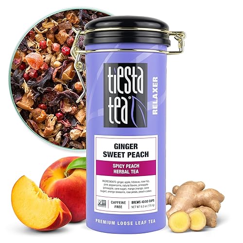Tangy Té de pera-Berry Pear-Adise - Bolsa de té, 2.4 onzas, libre de cafeína, hojas sueltas, hierbas, mezcla de té relajante
