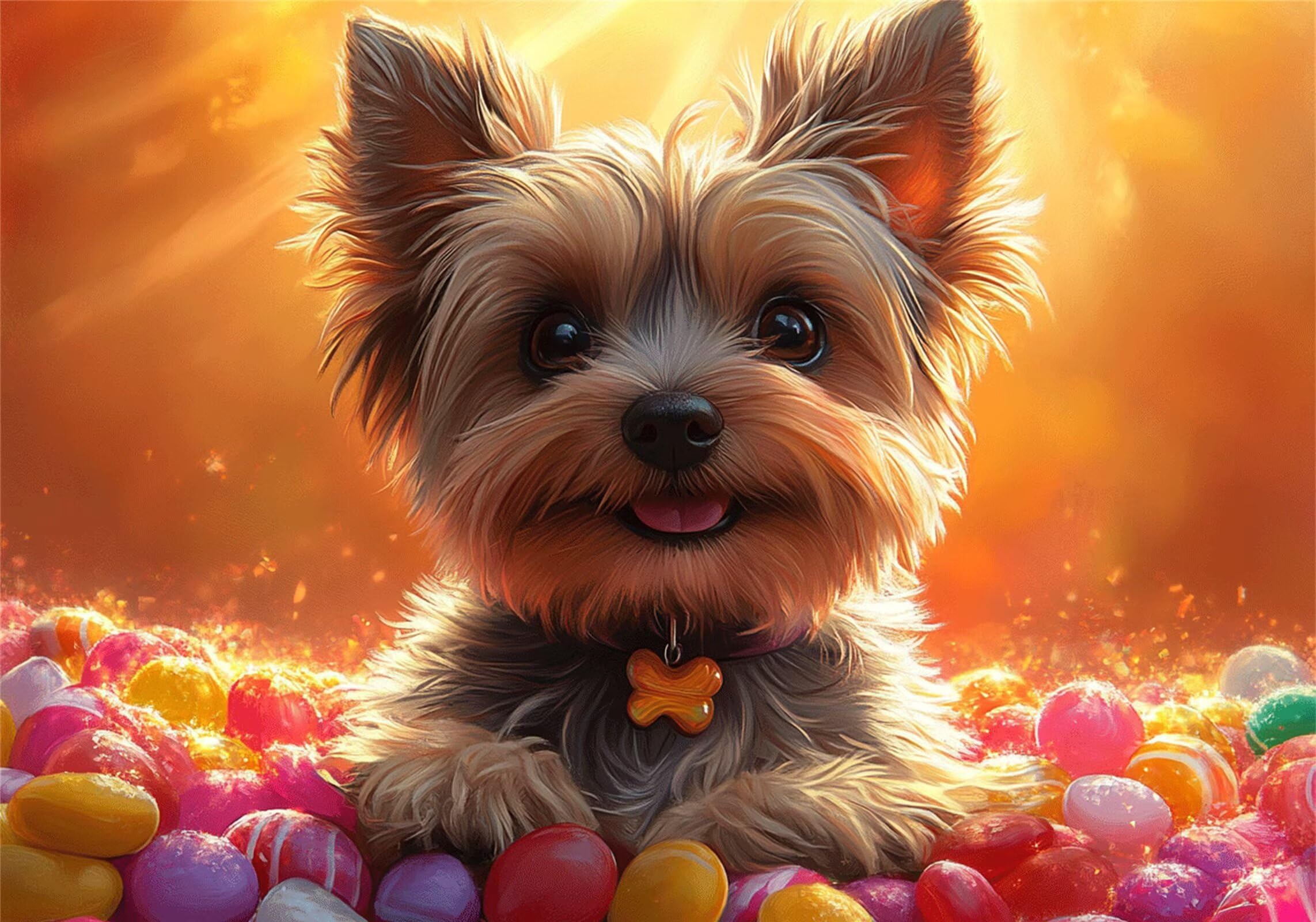Hund Puzzle 1500 Teile Erwachsene Klassische Puzzles Tier Jigsaw Anspruchsvoll Impossible Schwer Pädagogisches Spielzeug Kinder Holzpuzzlem Groß Puzzlespiel Geeignet für alle Altersgruppen P-935