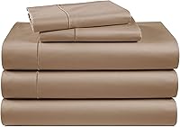 Vista 67 de Sábanas 100% de Algodón Egipcio Tamaño Queen - Naturalmente Refrescantes y Transpirables, Juego de Sábanas Queen de 4 Piezas con Tejido de Satén