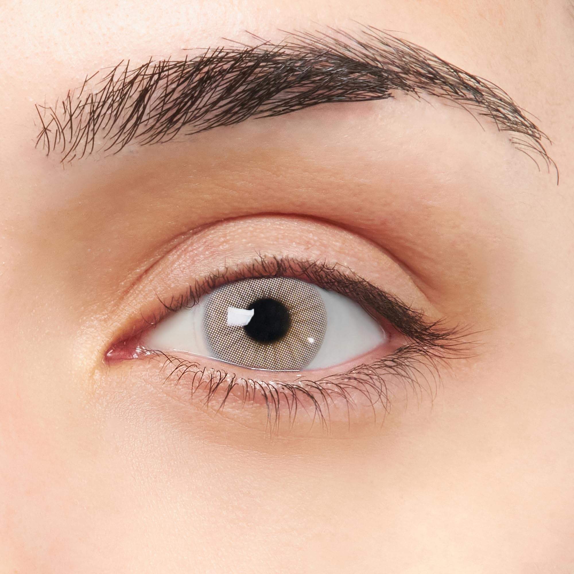 Lentillas de Contacto Color Gris Muy Claro Duración 1 Año + Kit de Accesorios Color Opal VIP (2 Piezas) Sin Aro de Definición