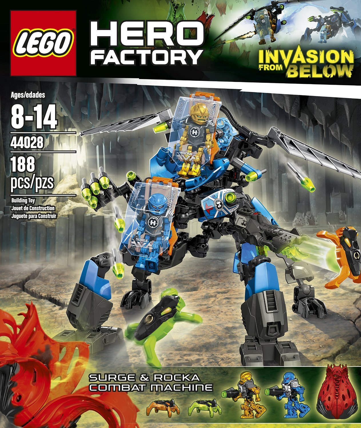 Amazon.co.jp | LEGO Hero Factory Surge and Rocka Combat Machine