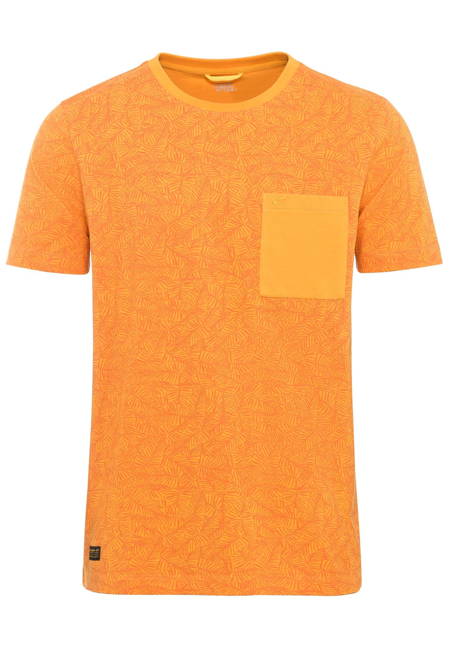 camel active Men's 409740/7T31 T-Shirt, Sun Orange, M