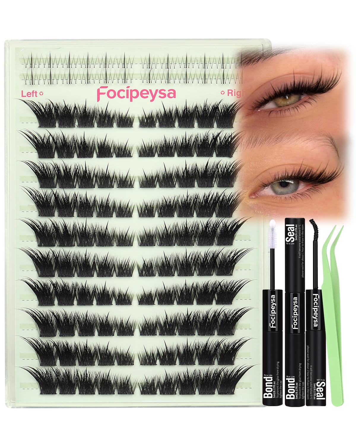 Focipeysa Wispy Lash Clusters - Fox Eye Lashes -14 Focipeysa Wispy Lash Clusters - Fox Eye Lashes -14