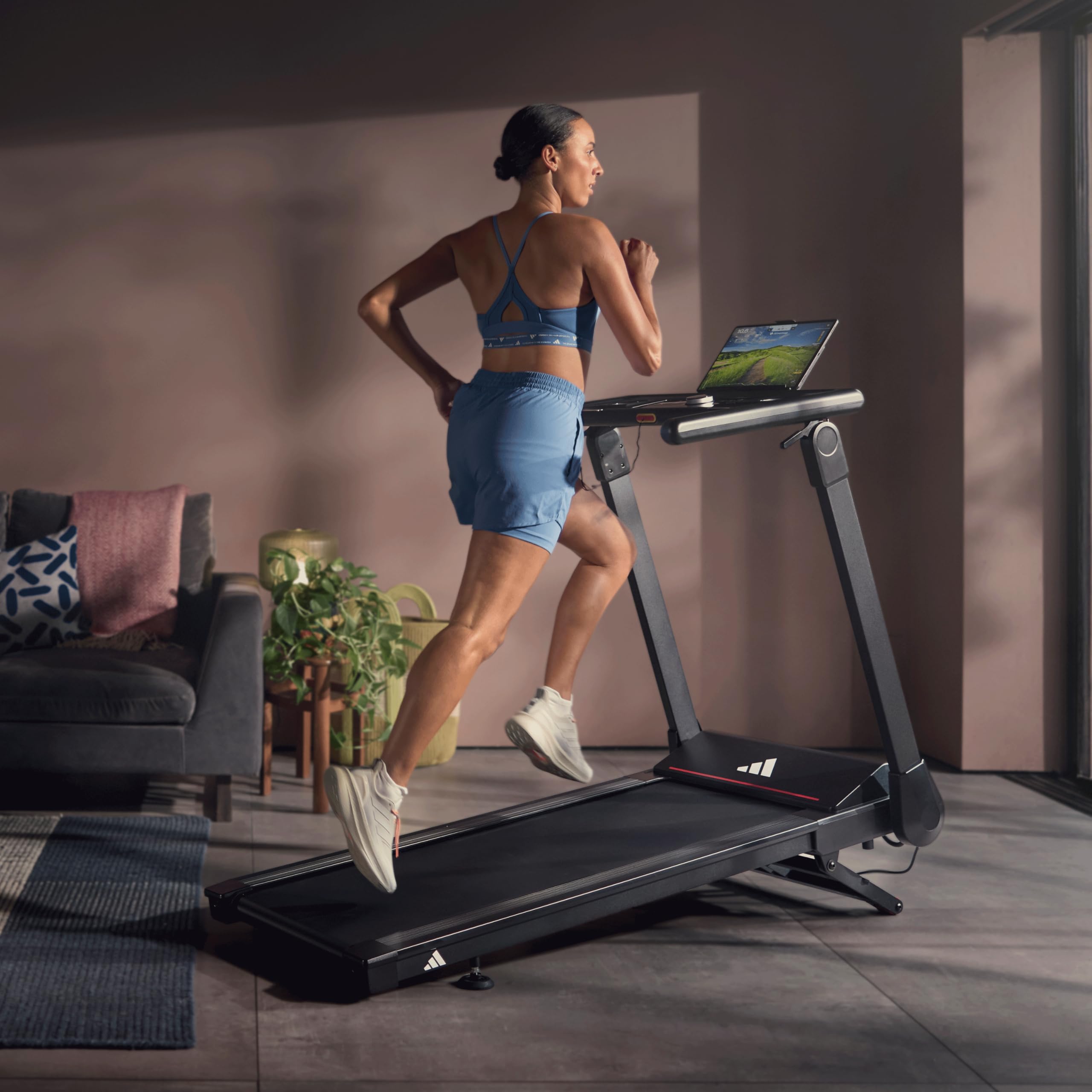 Amazon | アディダス ランニングマシン トレッドミル T-1 ブラック 