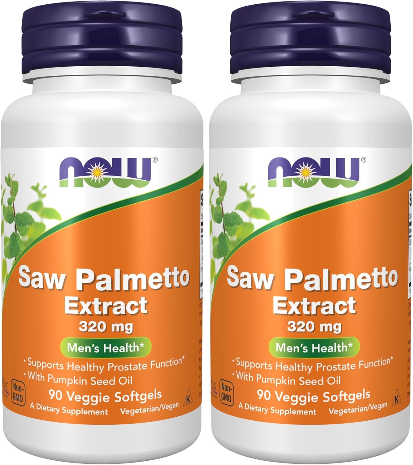 NOW Supplements, Saw Palmetto Extract 320 mg with Pumpkin Seed Oil, Men's Health*, 90 Veg Softgels
