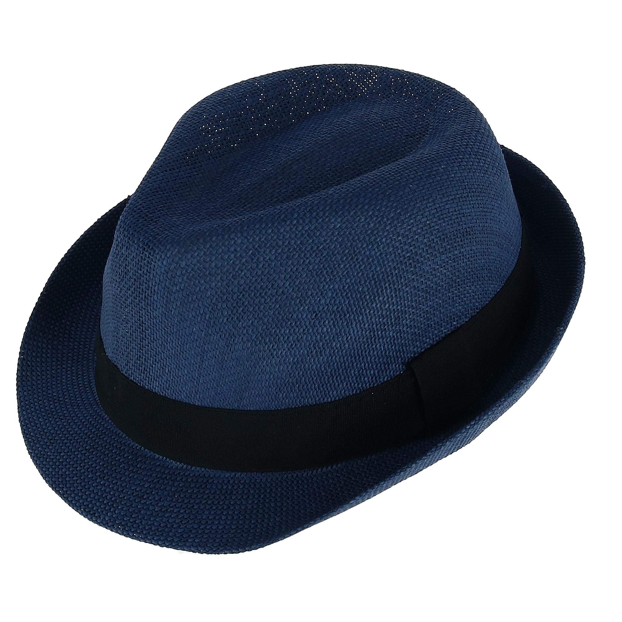 EPOCH Unisex Basic Cool Lightweight Summer Derby Fedora Trilby Adjustable Hat
