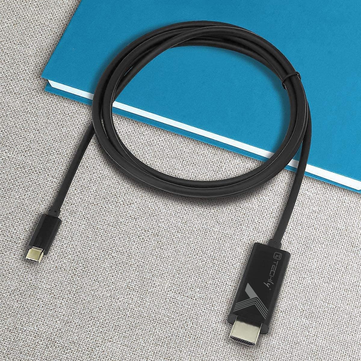 TECHLY 361889 Kabel USB-C™ Męski na HDMI 2.0 4K Męski 5m Czarny
