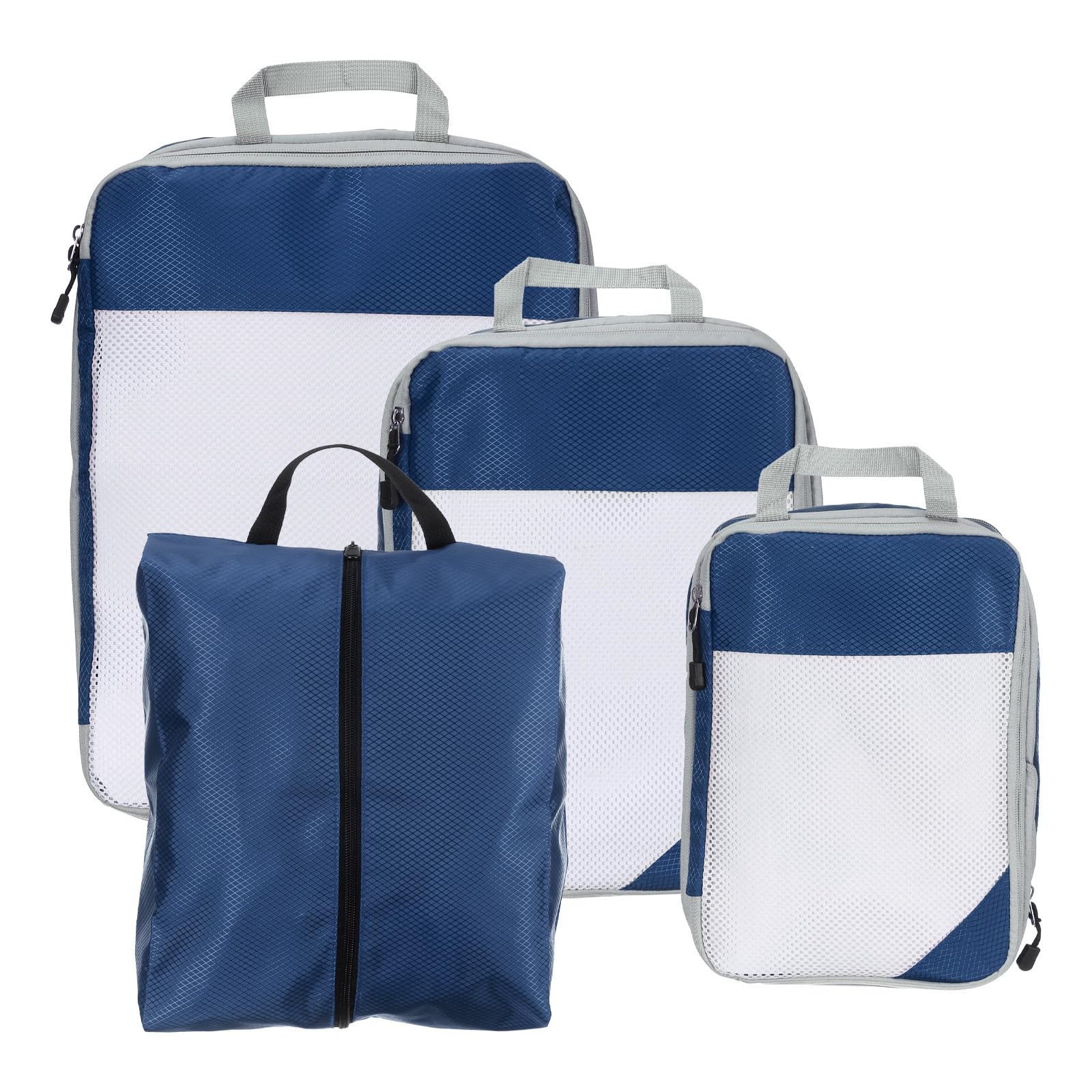 Cube d'emballage de compression voyage uxcell marine en nylon imperméable lot de 4