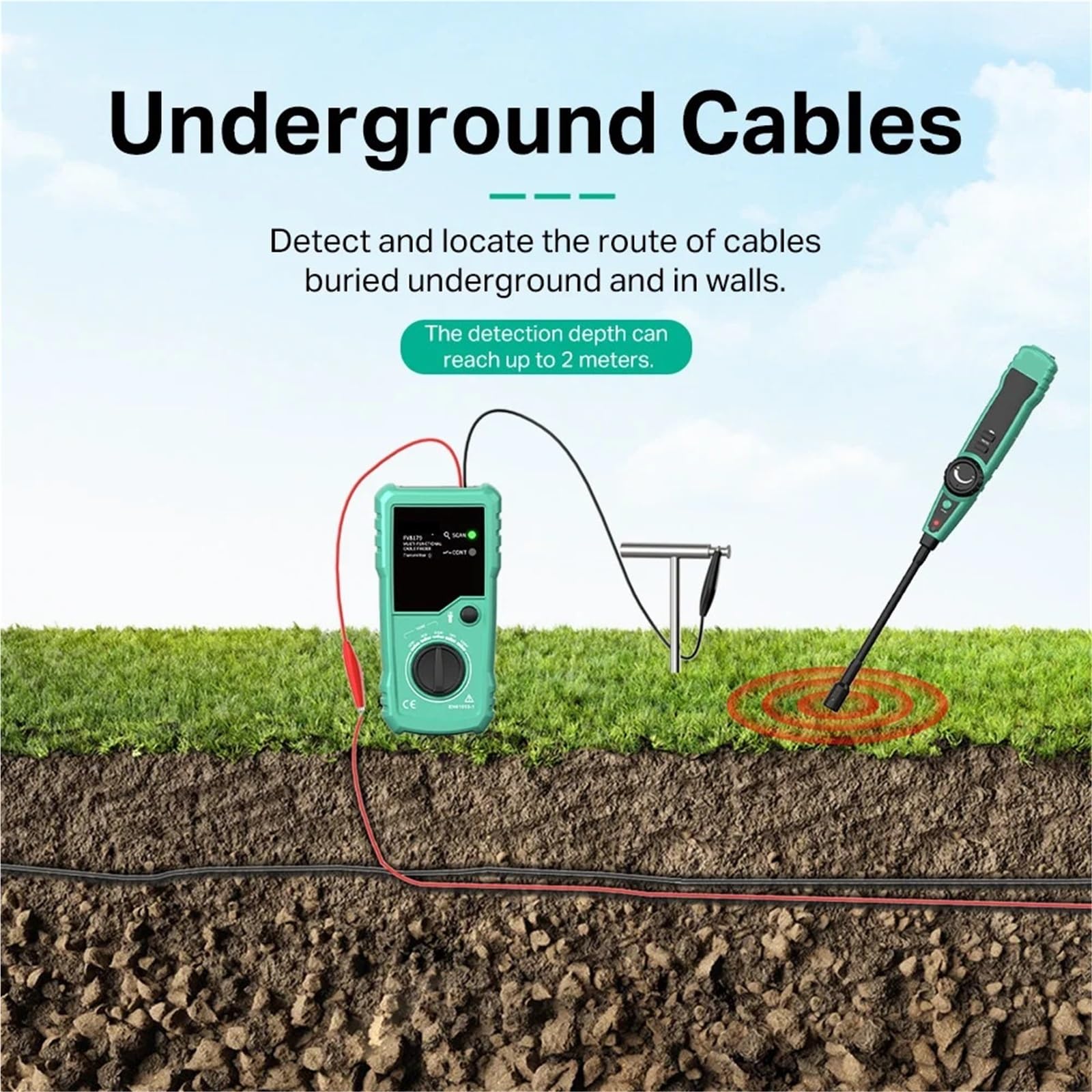 Probador rastreador de cables Detector línea LAN profesional UTP STP Rastreador telefónicos Ubicación puntos interrupción Diagnóstico tono Pruebas de transmisión