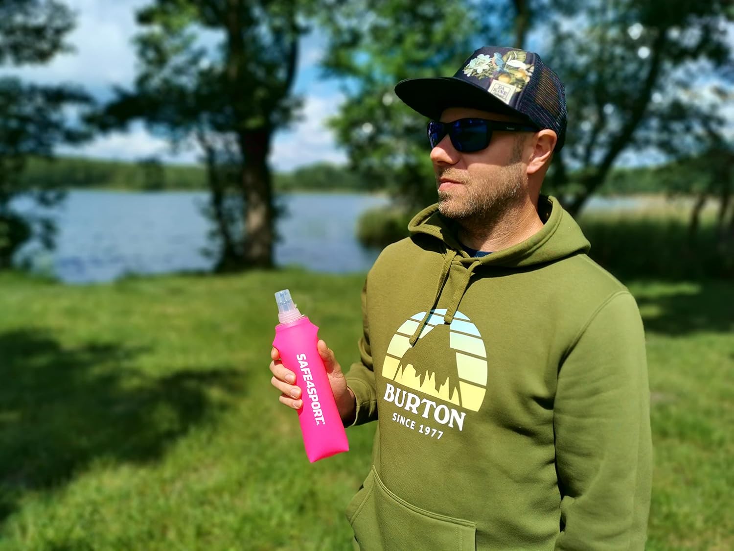 Safe4sport Rose, Soft Flask Water Bottle 500 ml Unisex Adult