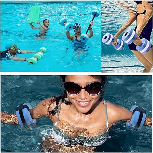 Miniatura 5 de Eanpet Pesas de agua deportivas para ejercicio de piscina, equipo de aeróbicos acuáticos, juego combinado de mancuernas de ejercicio acuático de