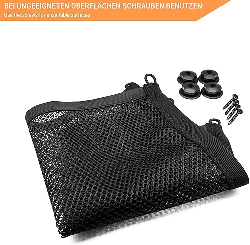 Miniatura 7 de Pequeño bolsillo de red de carga, red de malla elástica, almacenamiento, organizador para RV, autobús, cámper, barco, hogar, etc.