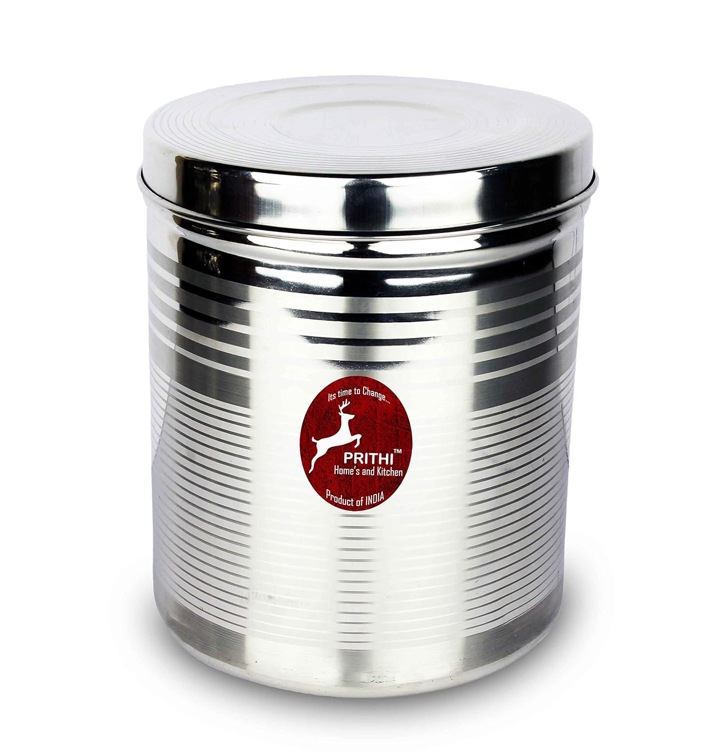 Prithi Home's and Kitchen Stainless Steel Dabaa Ubha Dabba Vertical