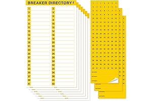 10 Sheets Breaker Panel Labels: Essential Electrical Organization