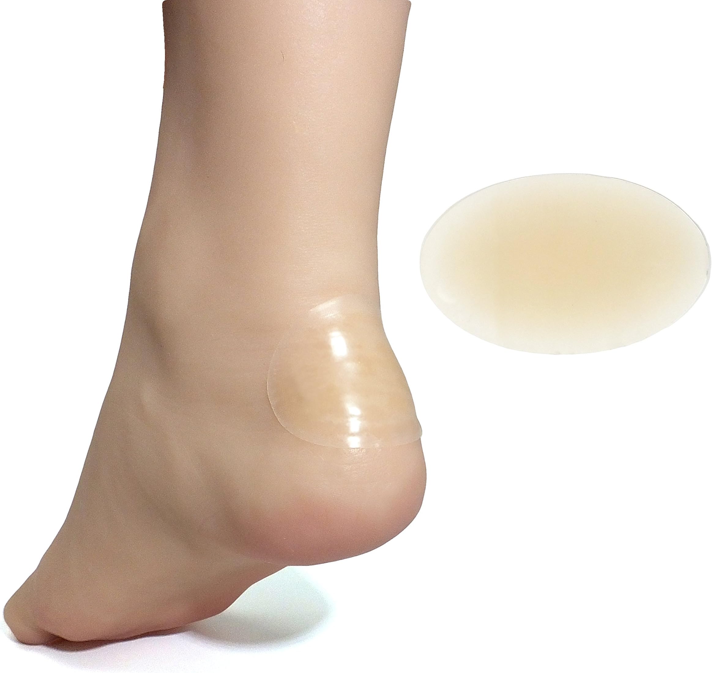 ZenToes Heel Blister Cushioned Bandages with Gel Guard Pads to Protect, Heal and Guard Skin from Rubbing Shoes - 12 Pack