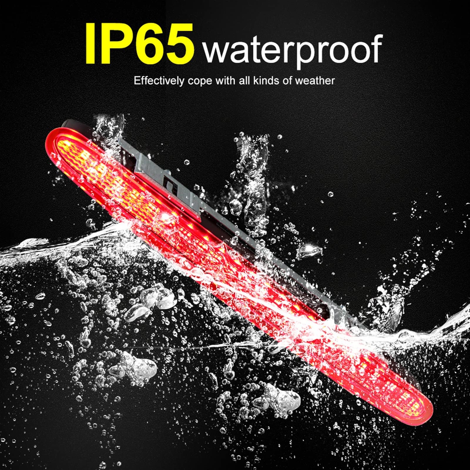 Smoked Lens RED Light 3RD Third Stop Brake Light Lamp Rear High Level Fit For Mercedes Benz SL R230 2001-2012 OEM A2308200056 (Color : 1pcs LED Smoke Lens)