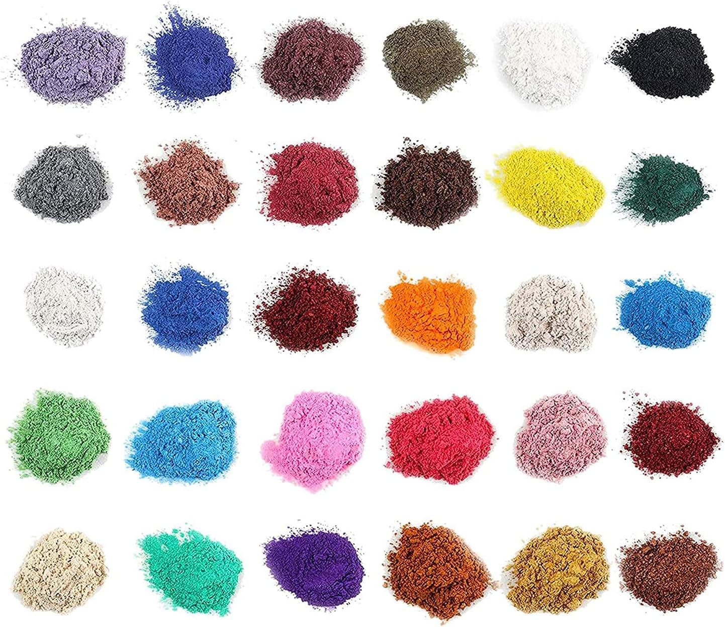Mica Powder for Bath Bombs [0.1 oz 29 Bags], Cosmetic Grade Soap Making Colorant Pigments for Candle Making, Blush, Eye Shadow, Craft Projects, Nail Art, Resin Jewelry, Blush, Craft Projects