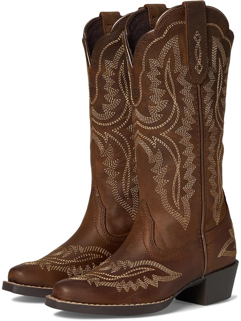 Brown Ariat Casanova D Toe Western Boots (Toddler/Little Kid/Big Kid)
