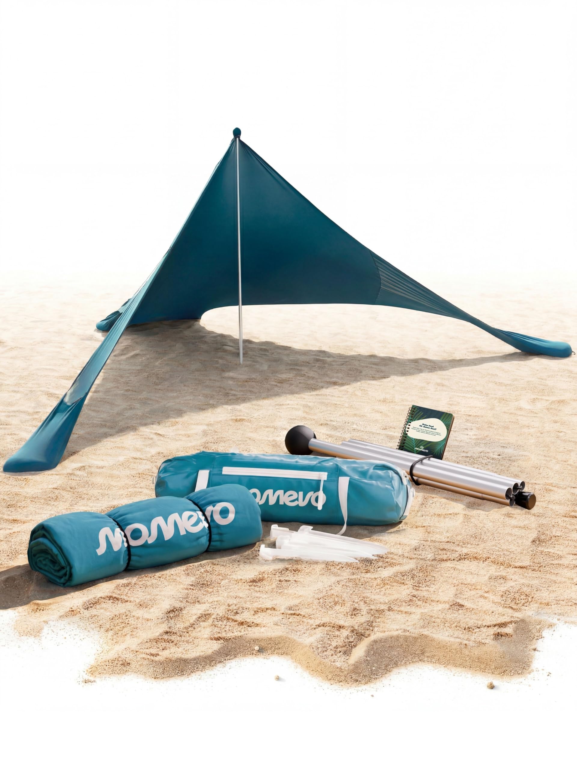 Sunsail Namiot Plażowy UPF50+ – Idealny parasol do morza i kempingu (do 2 osób, kolor ropy naftowej)