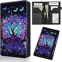 Vista 16 de Server Books for Waitress, Waiter Book Server Organizer with Zipper Pocket,PU Leather Waitress & Waitstaff Book Wallet with Card Slot Guest Check