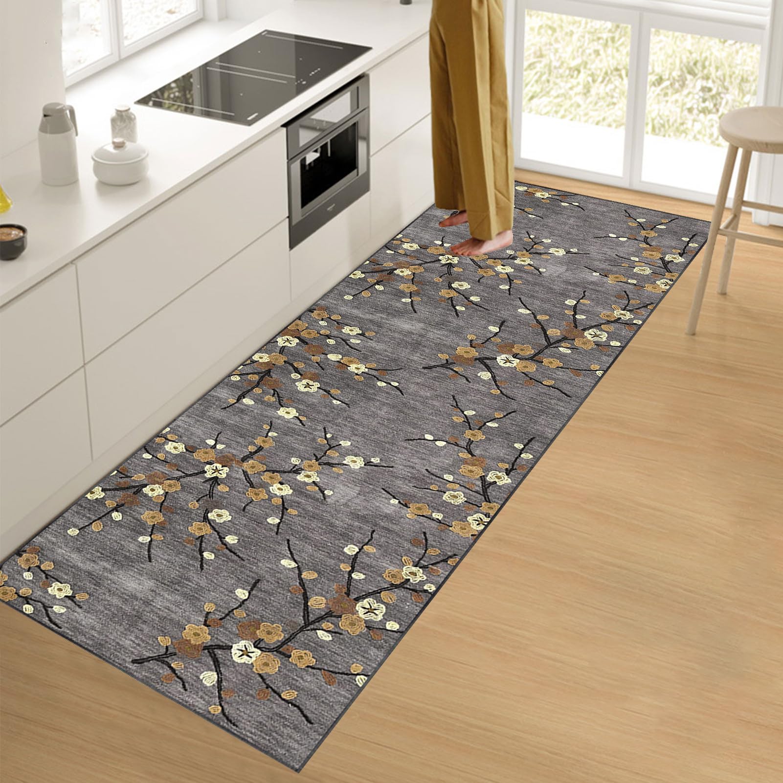 Tappeto Passatoia per Ingresso 100 x 100 cm, Tappeto Passatoia per Corridoio Moderno Tappeto Runner Cucina Lavabile Tappeto per Cucina, Soggiorno, Camera da Letto, Ingresso, Lavanderia