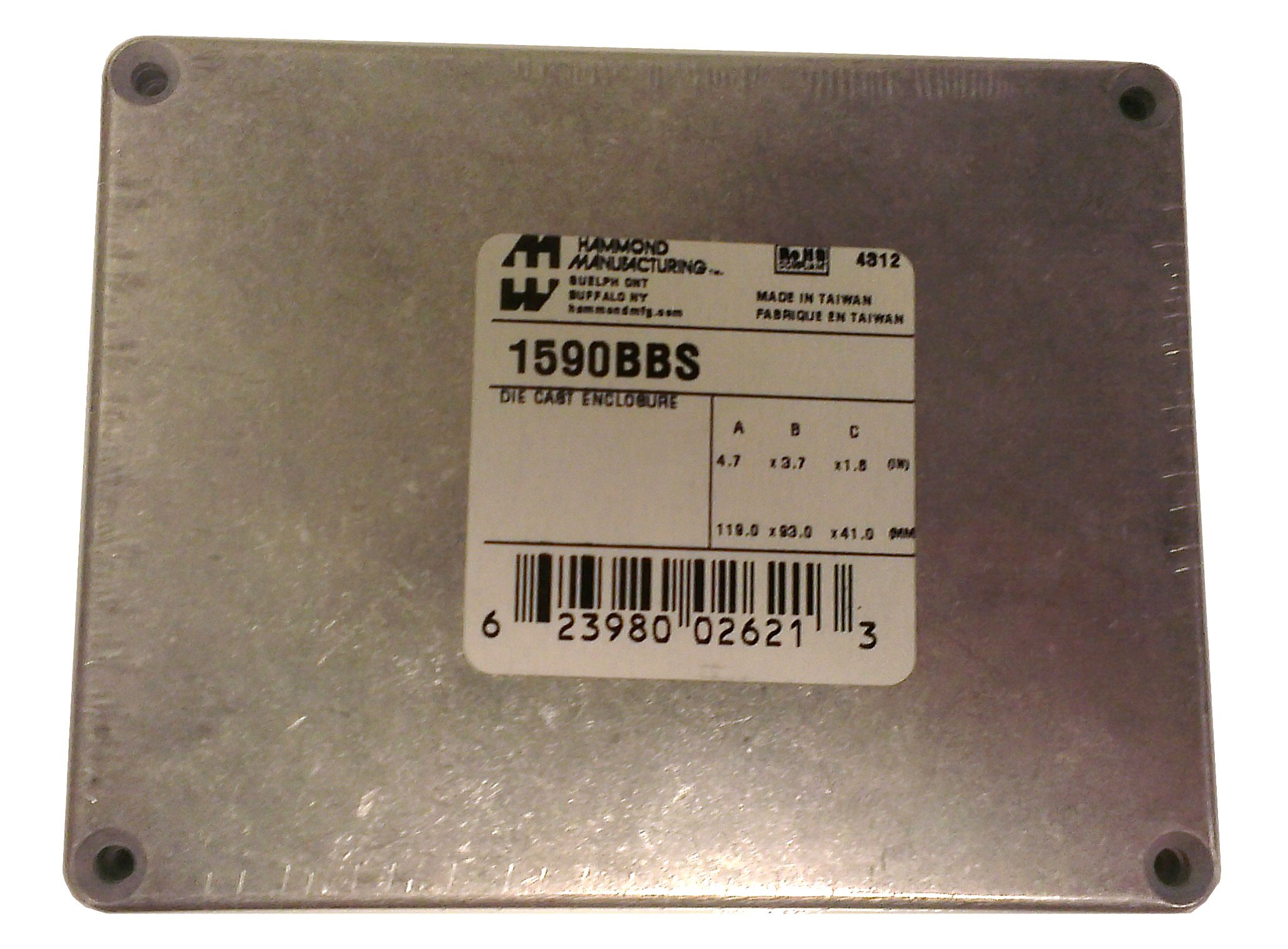 Hammond Electronics 1590BBS Universal-box 120 x 94 x 42 Aluminium Druckguss Aluminium 1 pc(s)