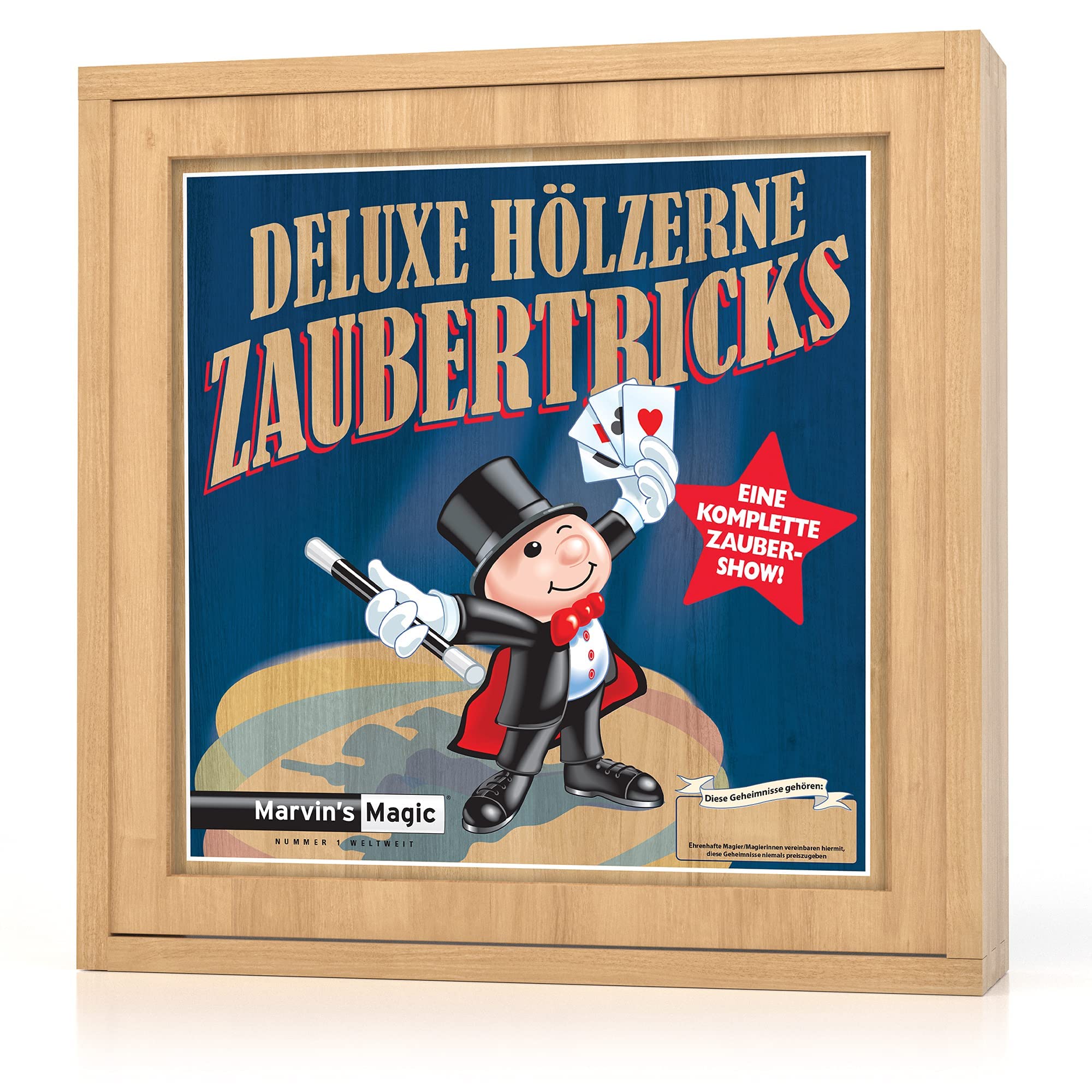 Marvins Magie - Schatztricks Holzzaubertricks für Kinder | Enthält entkommende farbige Blöcke, verschwindende Kaninchen-Illusion, erstaunliche steigende Karten + mehr