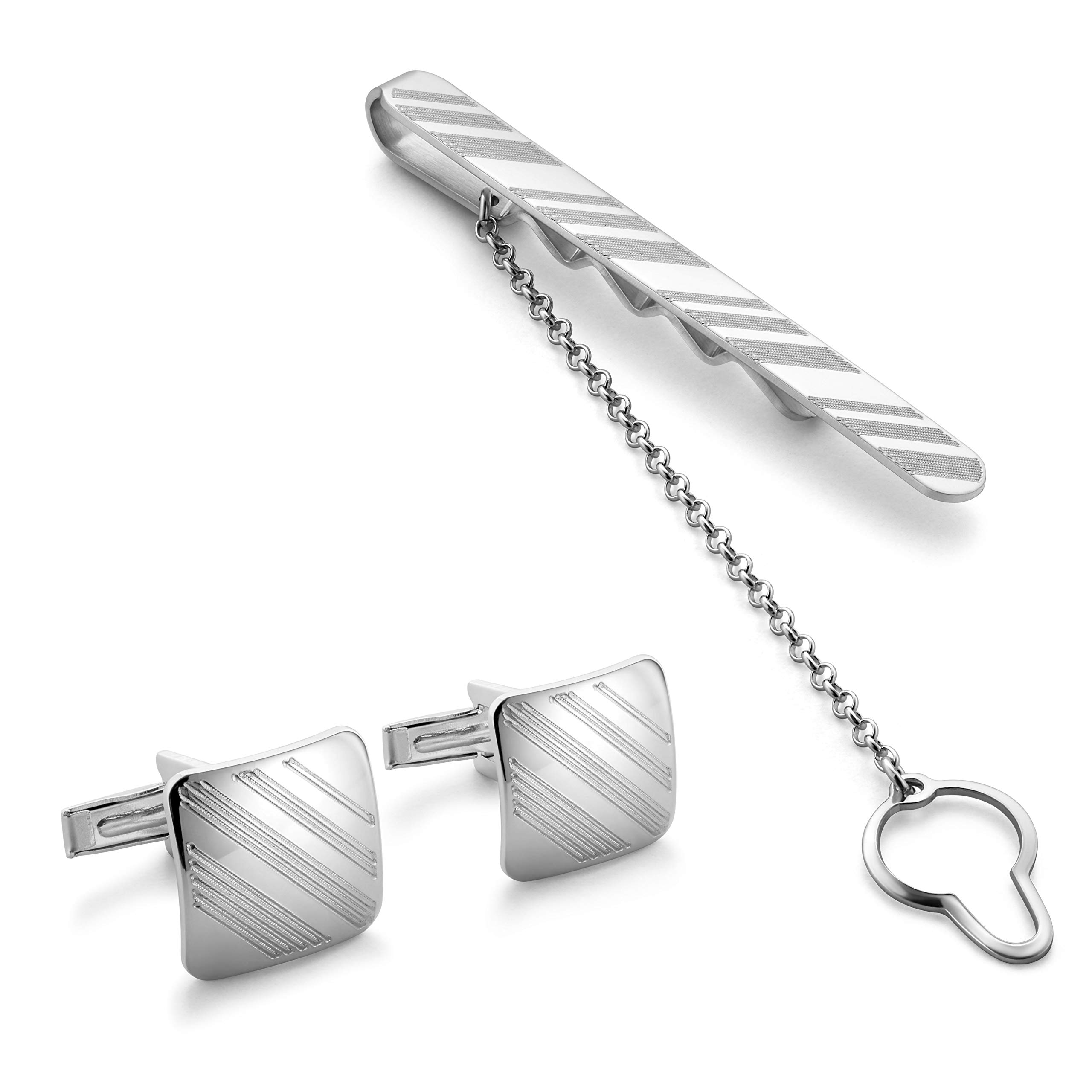 Exquisite Herren Manschettenknöpfe Und Krawattennadel Aus 925 Sterling Silber