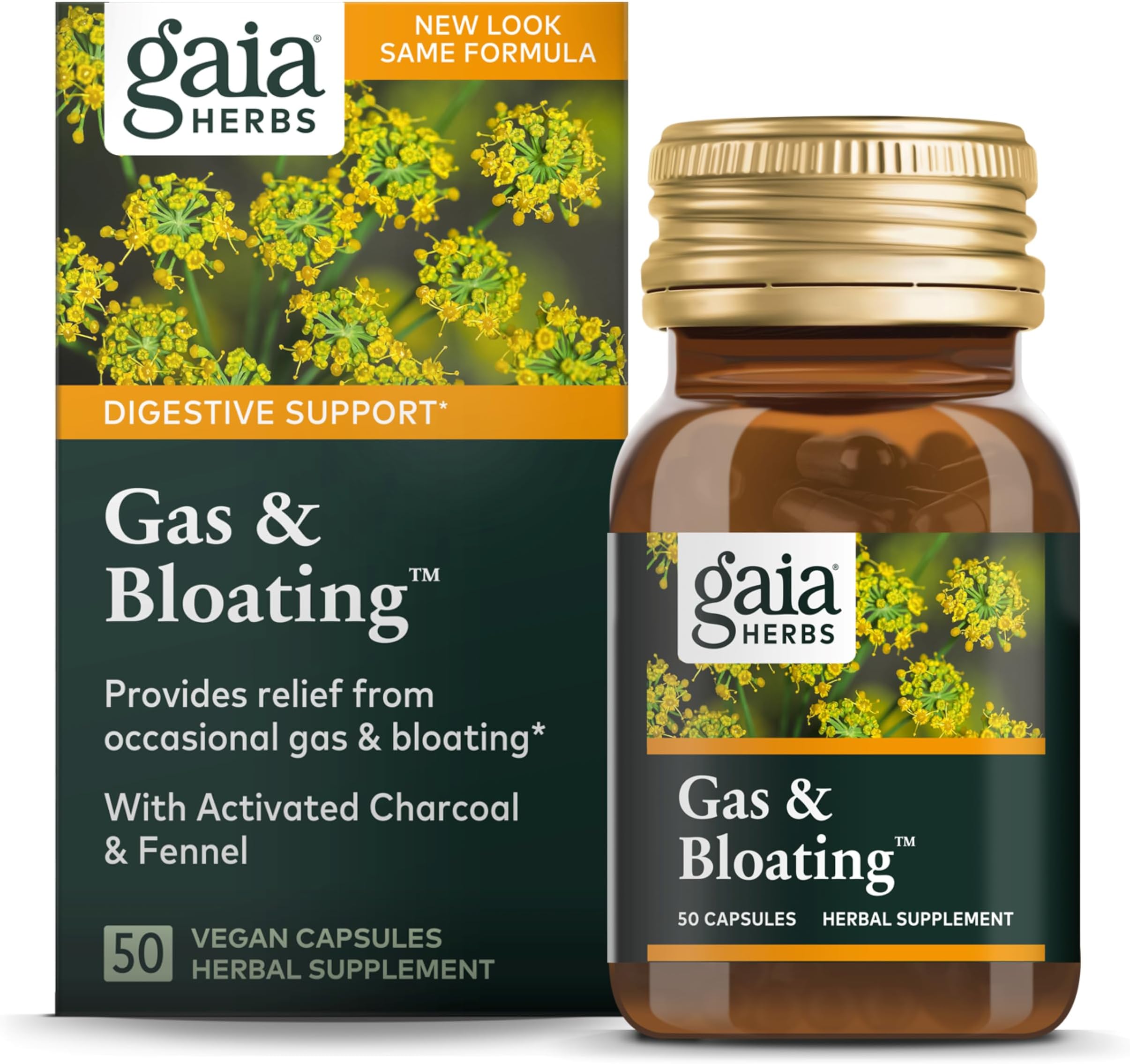 Gaia Herbs Gas & Bloating Provides Relief from Occasional