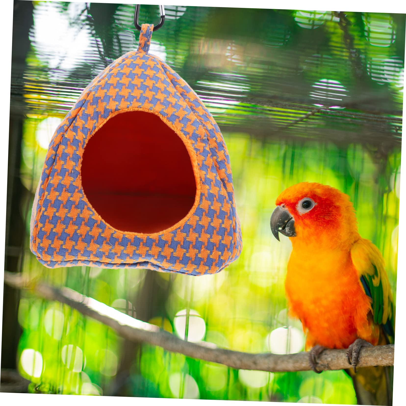 POPETPOP 3pièces Hamac Suspendu pour Oiseaux Nid De Perruche Et Confortable pour Petits Animaux Outils De Jeu Facile à Nettoyer