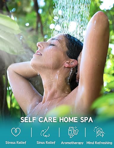 Miniatura 2 de Paquete de 15 bombas de ducha de aromaterapia, jazmín con aceites esenciales naturales, alivio del estrés y cuidado personal de lujo, tabletas de