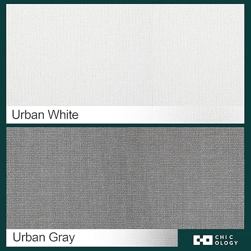 Miniatura 7 de Chicology - Persianas enrollables Snap-N'-Glide, con filtración de luz. Perfectas para saladormitorioguarderíaoficina y más. Blanco urbano